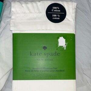 Kate Spade White Cotton Pillowcase Set
